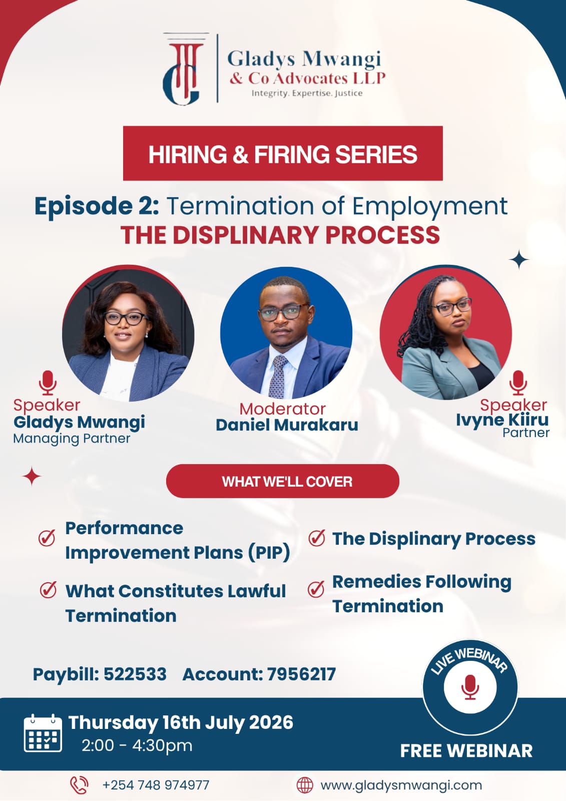 Termination of Employment and Disciplinary Process